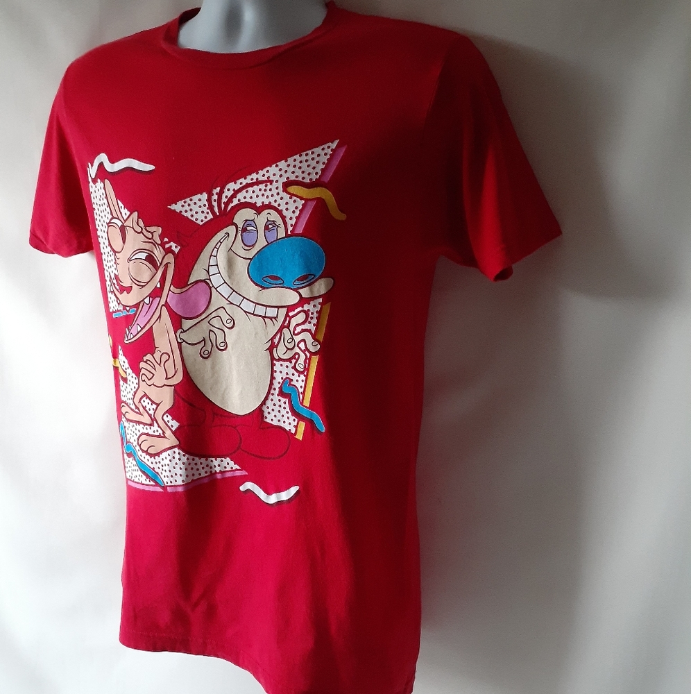 Ren & Stimpy men's red short-sleeve t-shirt - Picture 4 of 8